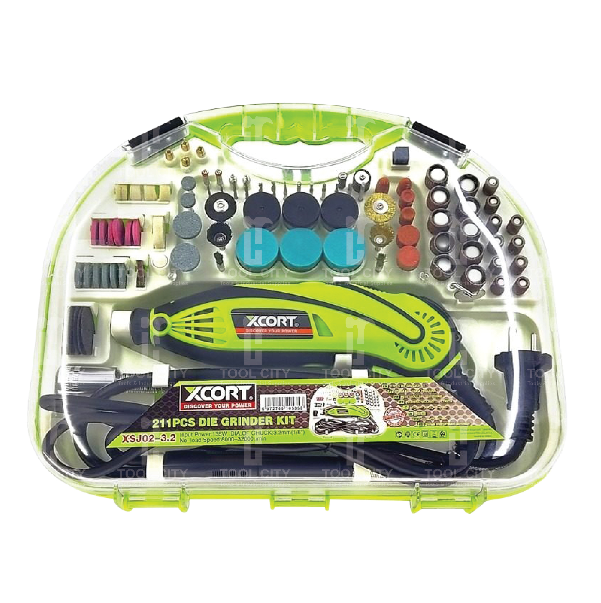 XCORT DIE GRINDER KIT 211 PCS
