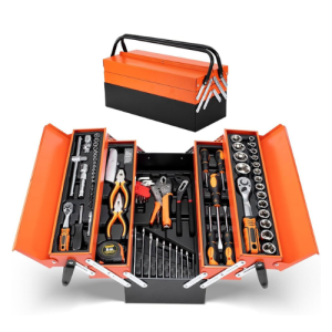85pc Tool Set With Metal Box. 1/4" & 1/2"