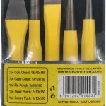 Crownman Punch and Chisel Set – 5 Pcs