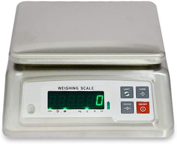 15KG WATERPROOF ELECTRONIC SCALE – STAINLESS STEEL